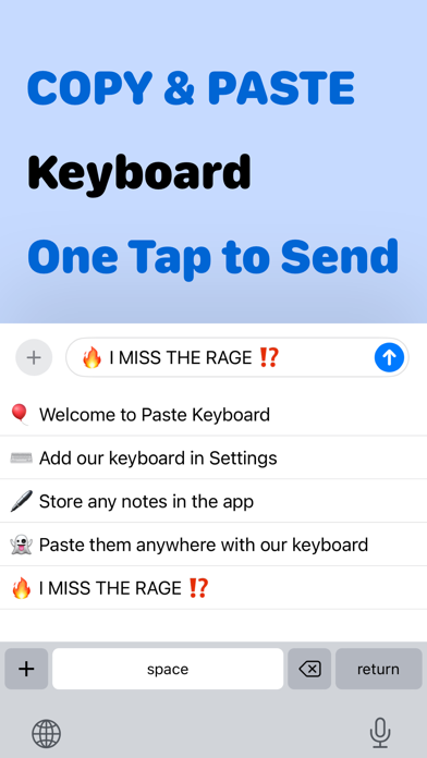 Paste Keyboard: Auto Spam Text Screenshot