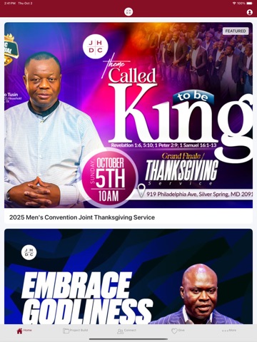 Jesus House DC iPad screenshot