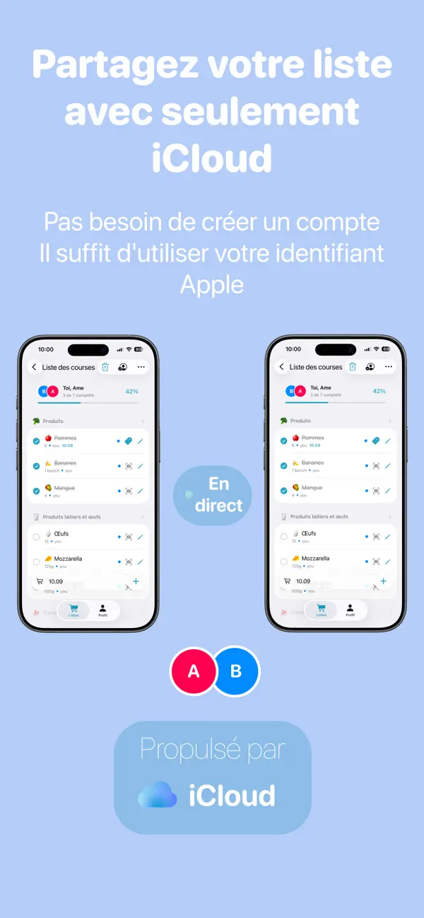 Screenshot #3 pour ShareCart-Votre liste partagée