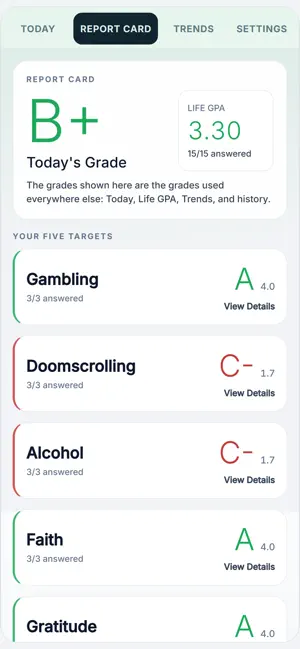 Ledger OS: Daily Self-Audit screenshot 3