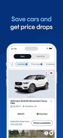 CarGurus: Used & New Cars iPhone screenshot