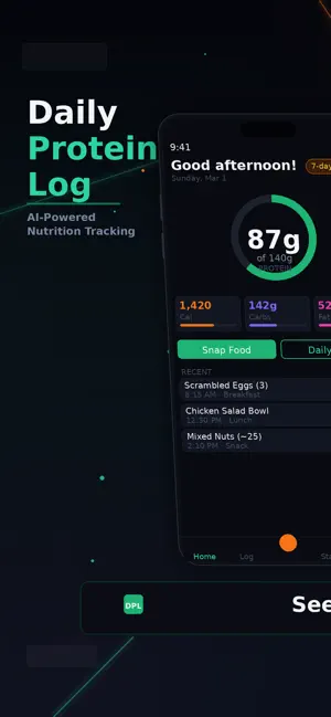 Daily Protein Log screenshot 1
