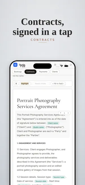 Honeyfell: Photographer CRM screenshot 3