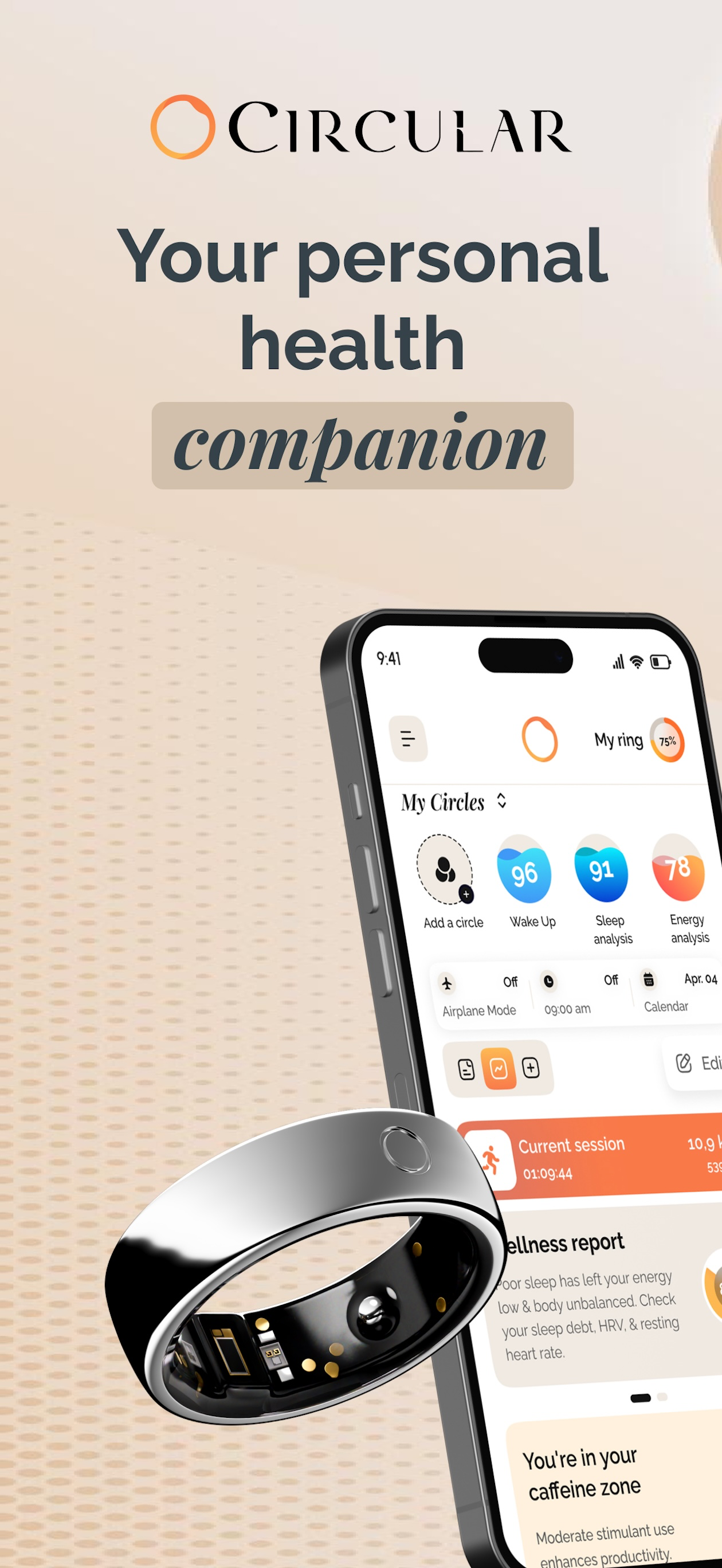 Circular Ring - Health Tracker