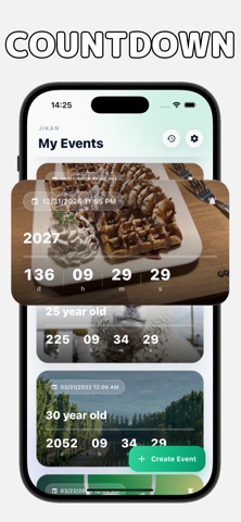 JIKAN : COUNTDOWN APP Screenshot 1 of 4