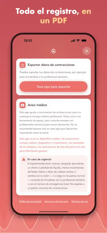 Contador contracciones screenshot 7 of 7