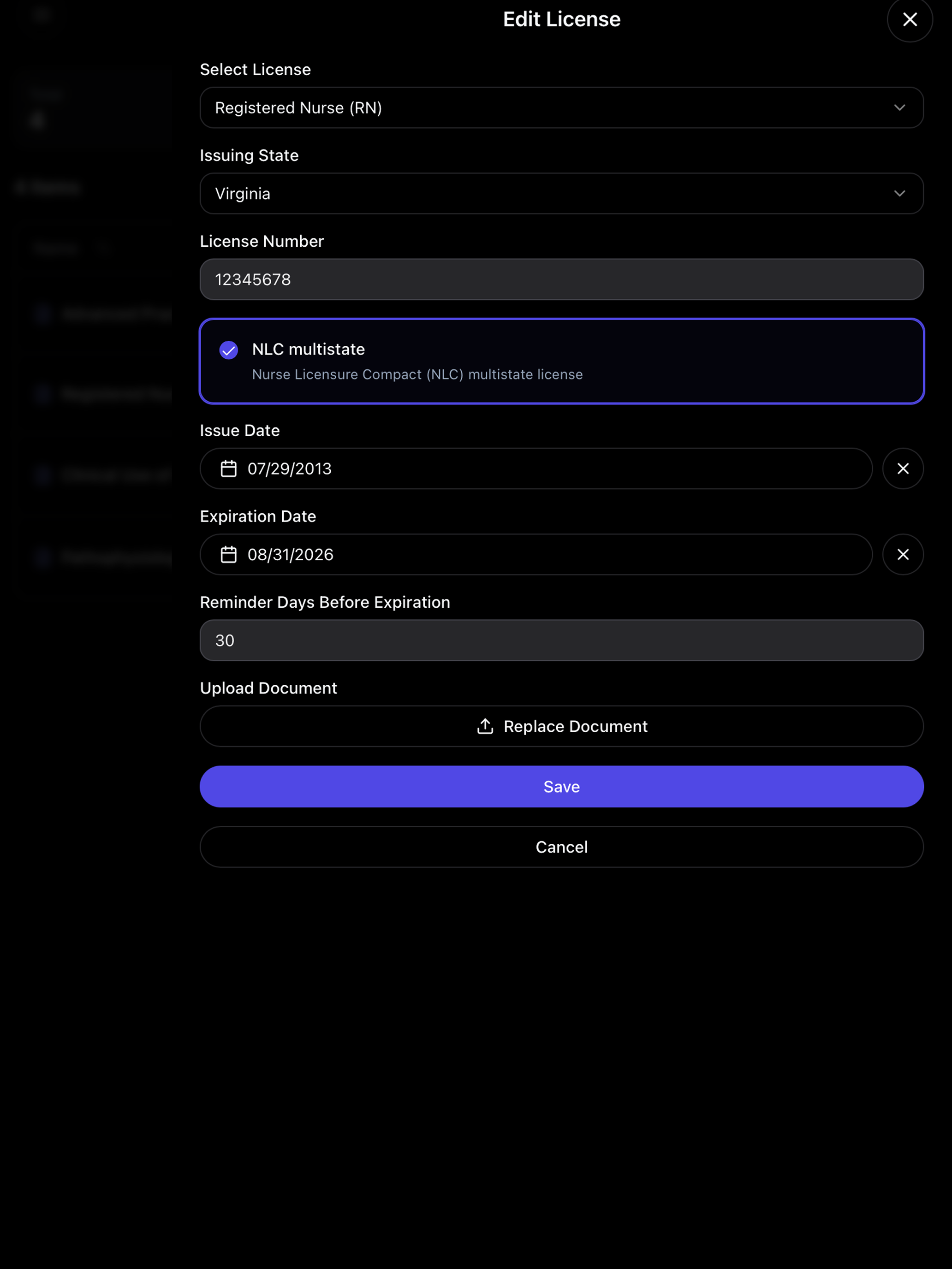 License Tracker by HealthTasks screenshot 7