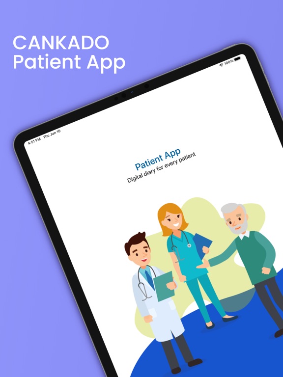 CANKADO Patient App iPad screenshot 1 - Medical app