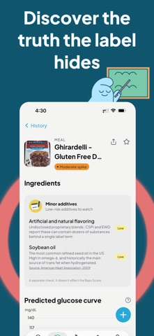 Bazu: Glucose Food Scanner screenshot