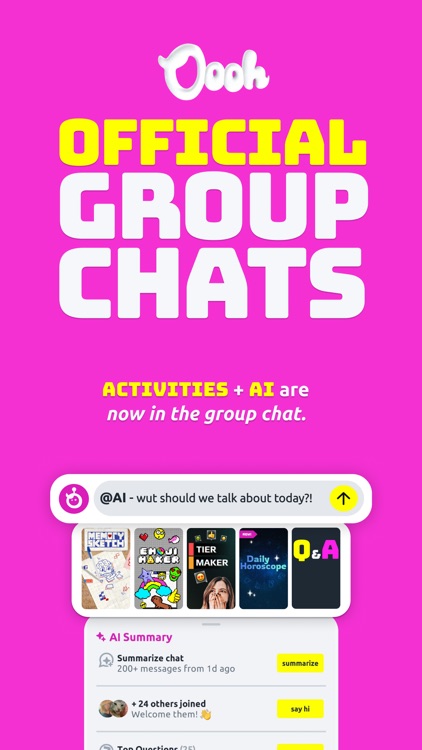 Oooh: Official Group Chats screenshot-0