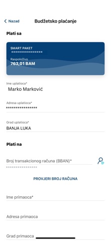 MF banka iPhone screenshot