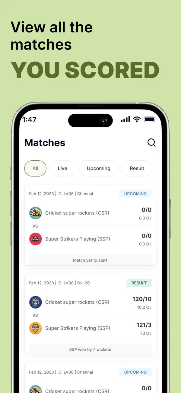 Screenshot #3 pour CricDost Scorer