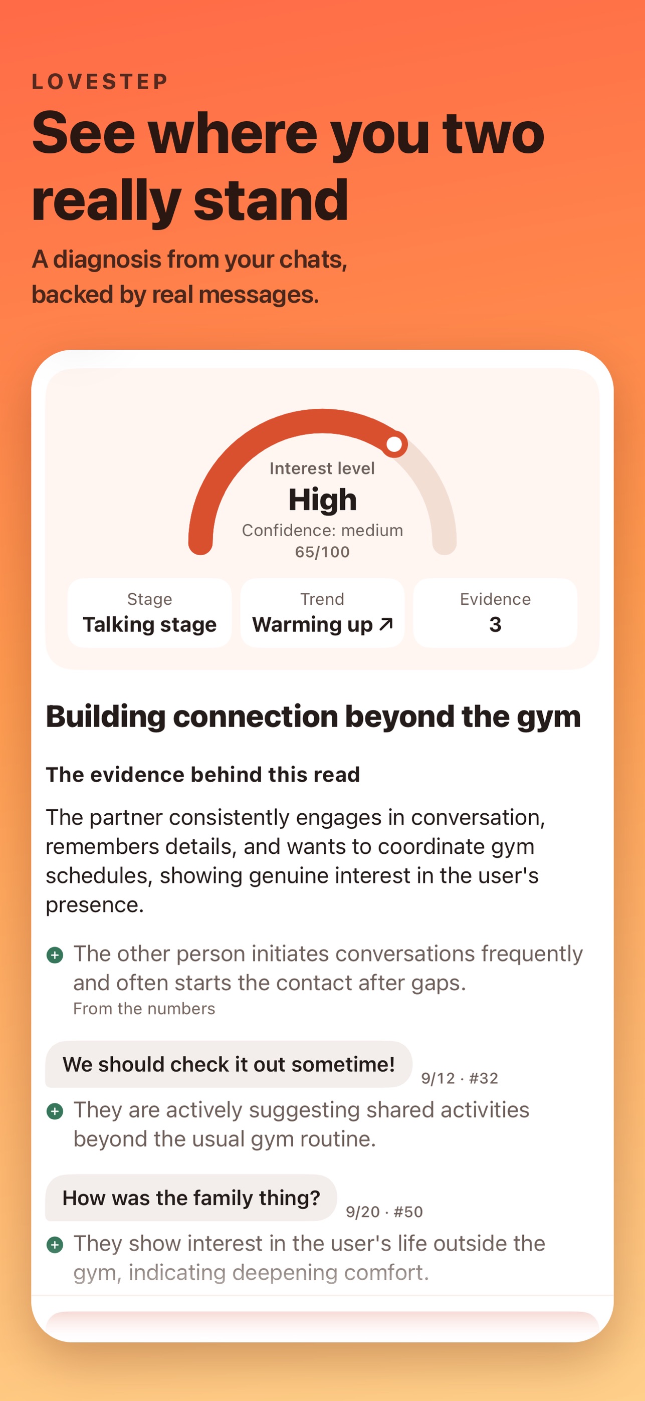 Screenshot 1 of LoveStep: Relationship Coach