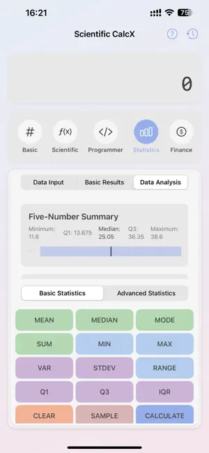 Scientific CalcX screenshot 1