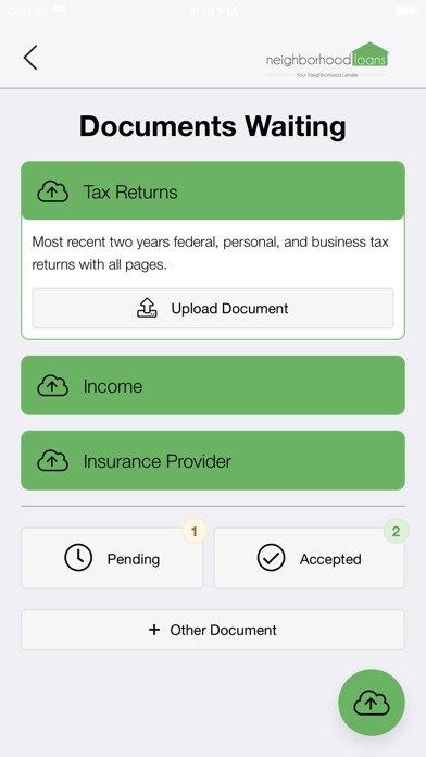 Neighborhood Loans Screenshot