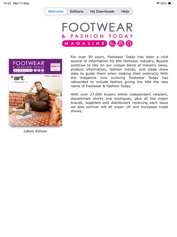 Footwear & Fashion Today iPad screenshot