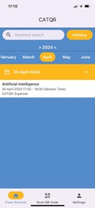 CATQR Class Attendance Tracker screenshot #3 for iPhone