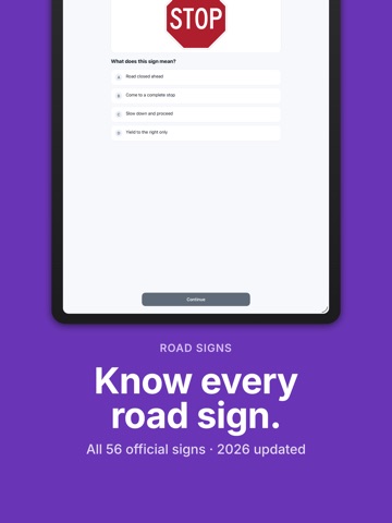 DMV Permit Test Study: Quiz iPad screenshot