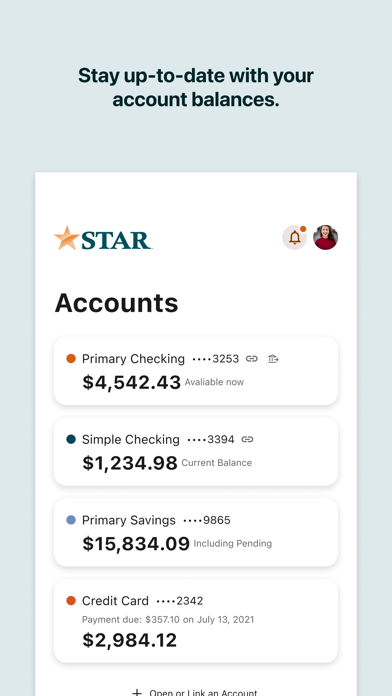 STAR Bank Mobile iPhone screenshot 2 - Finance app