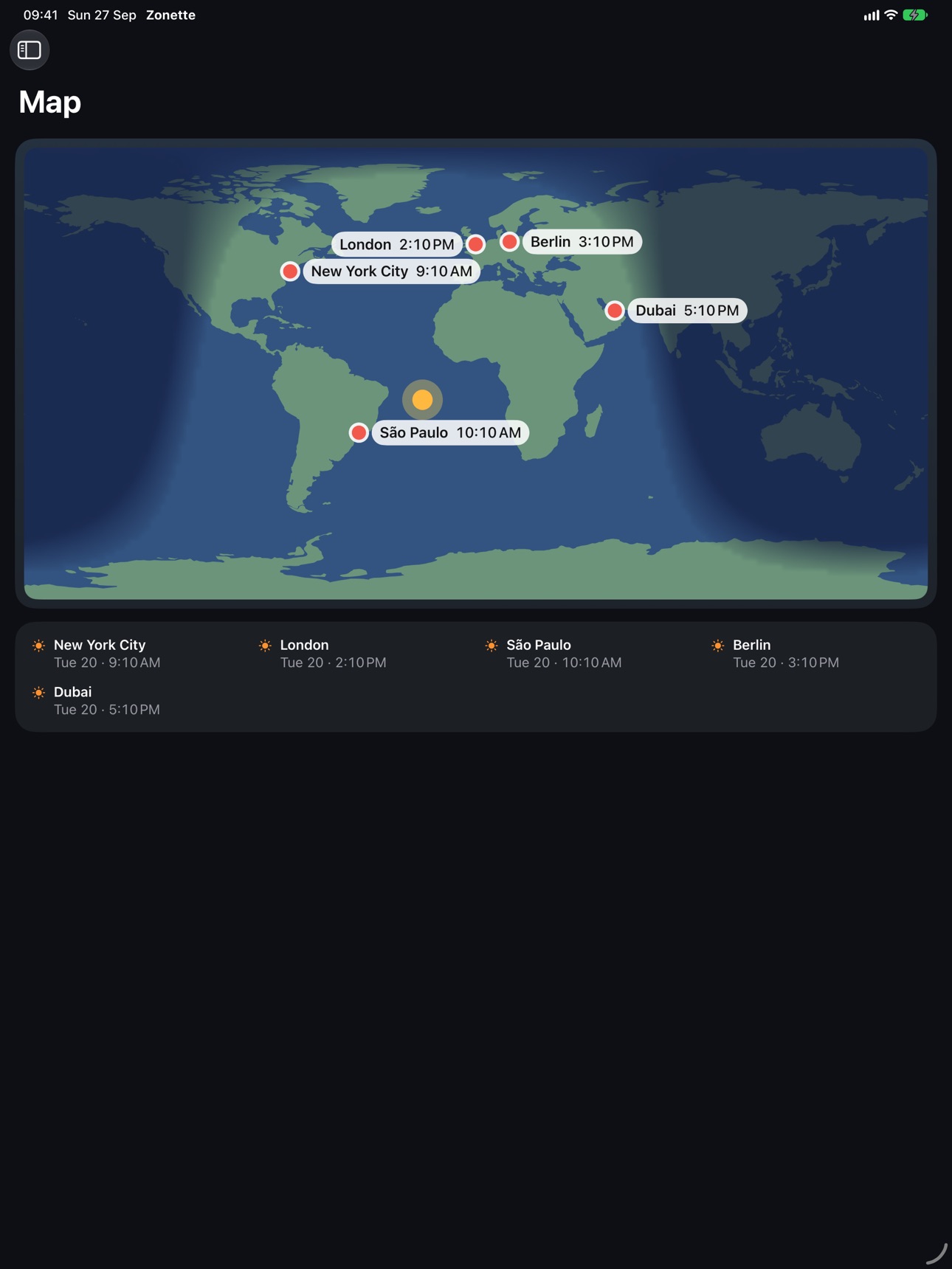 Screenshot 7 of Zonette: World Clock