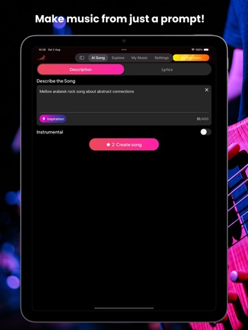 MelodyAI:AI Song & Music Maker iPad screenshot