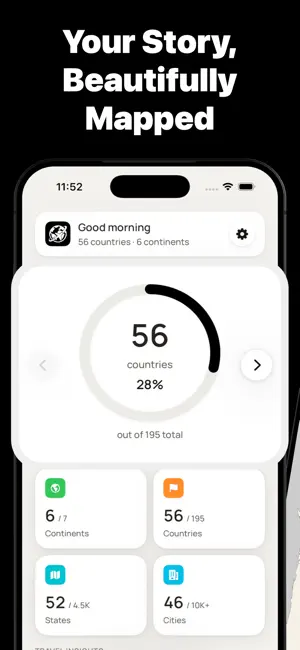 Worldly - Travel Tracker Map screenshot 1