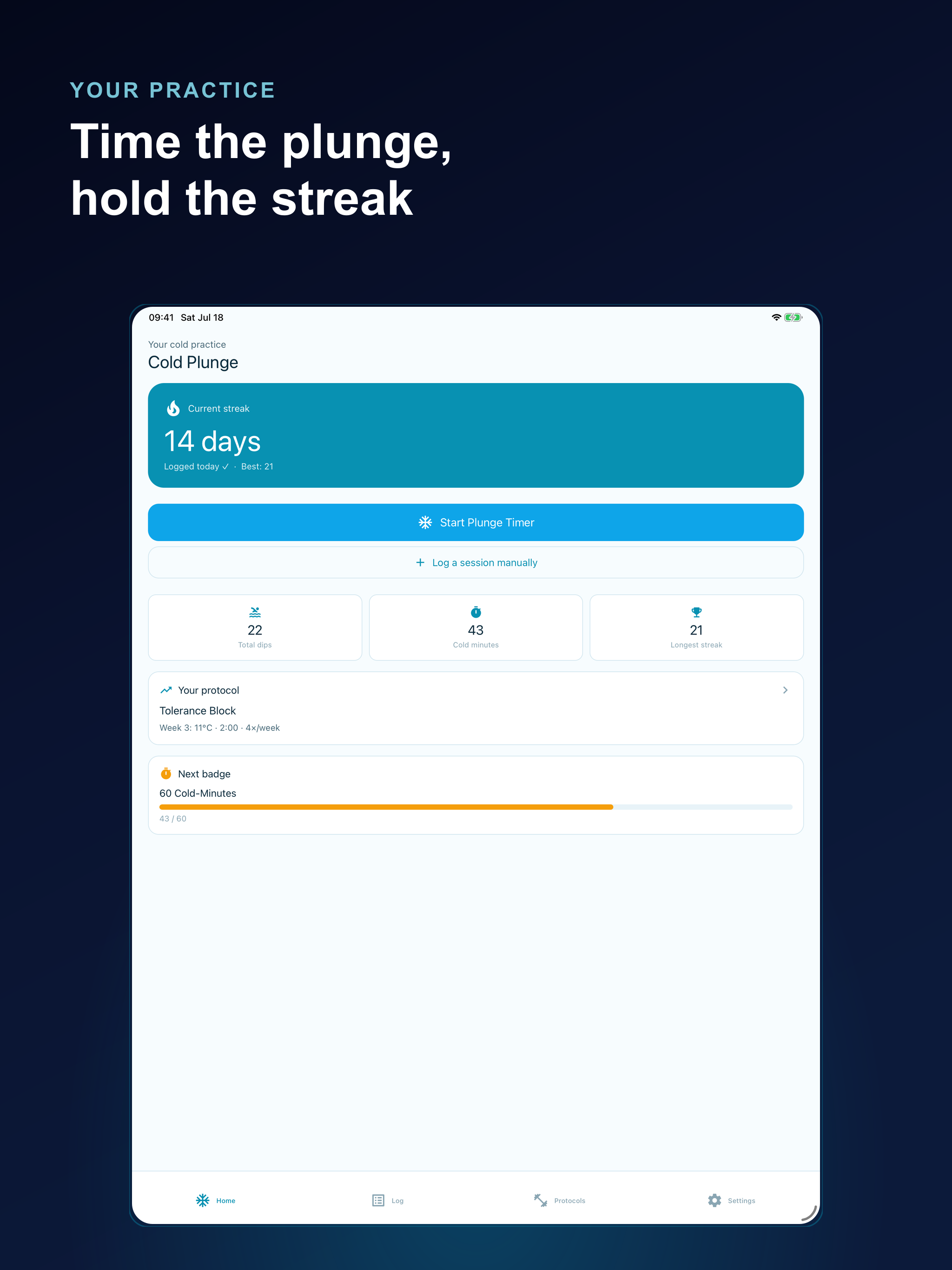 Cold Plunge: Ice Bath Timer screenshot 4