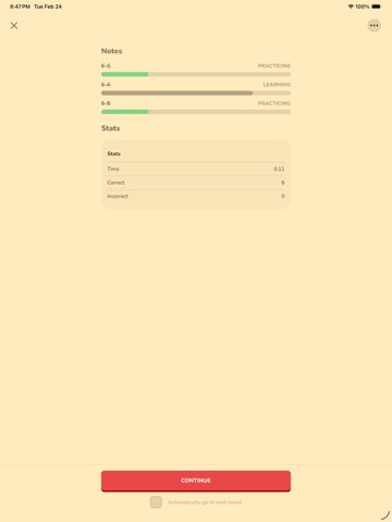 Fret Pro Guitar Notes Trainer iPad screenshot