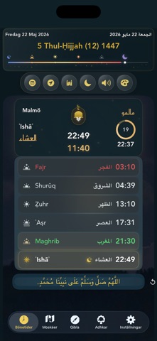 Svenska Bönetider screenshot