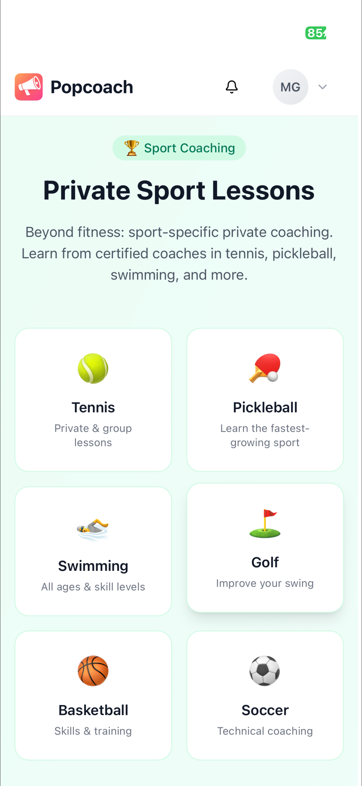 Popcoach screenshot 4