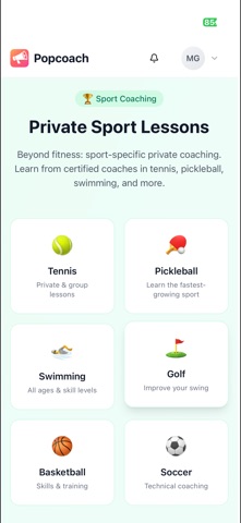 Popcoach iPhone screenshot