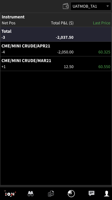 XTP Execution Screenshot