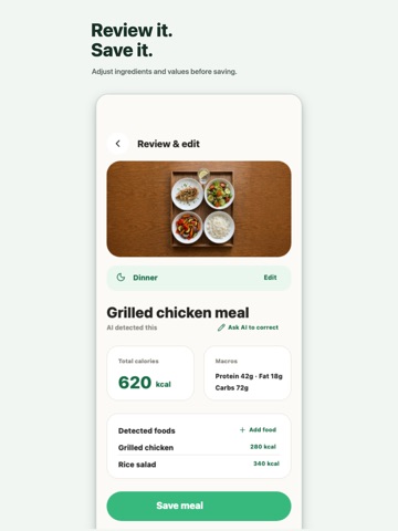 Nourely: AI Calorie Tracker iPad screenshot