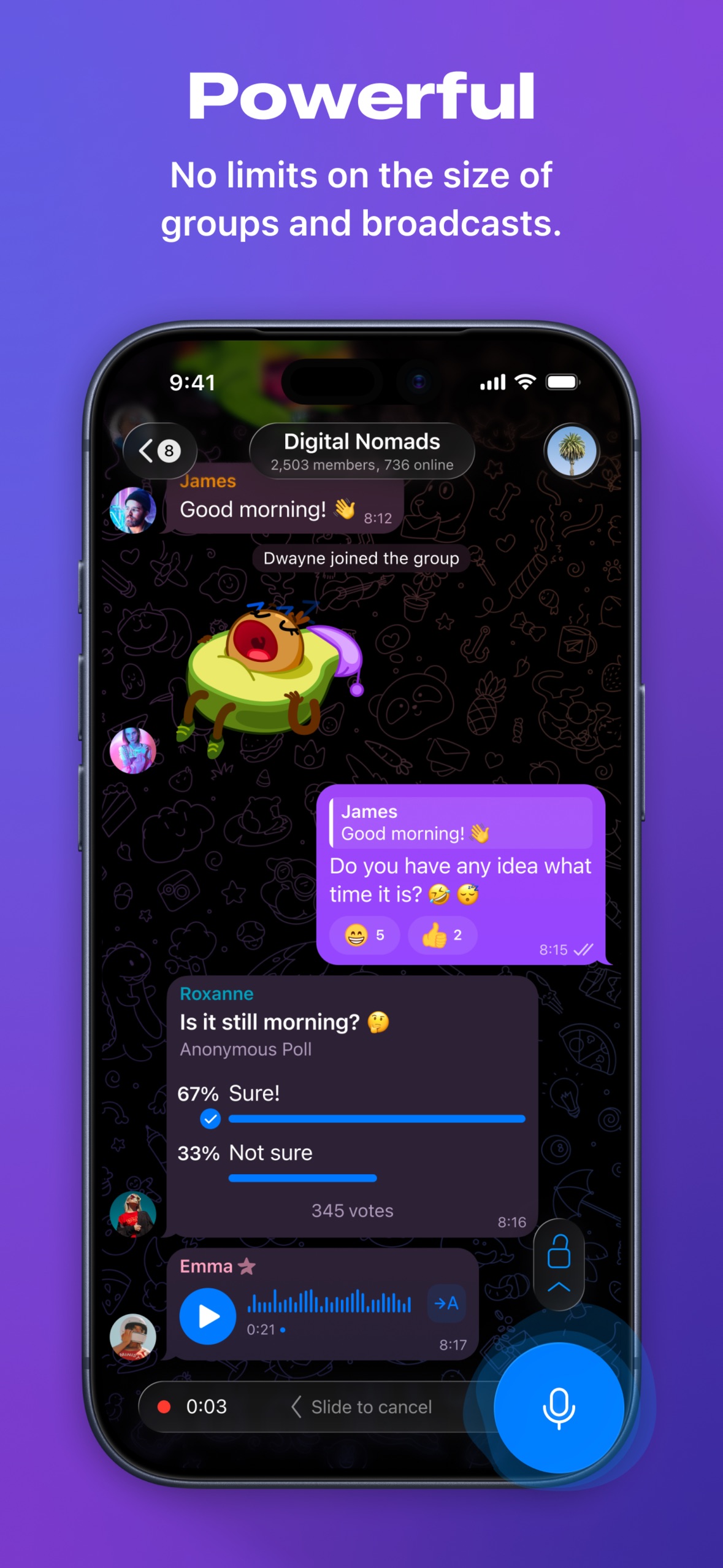 Telegram Messenger 스크린샷 2