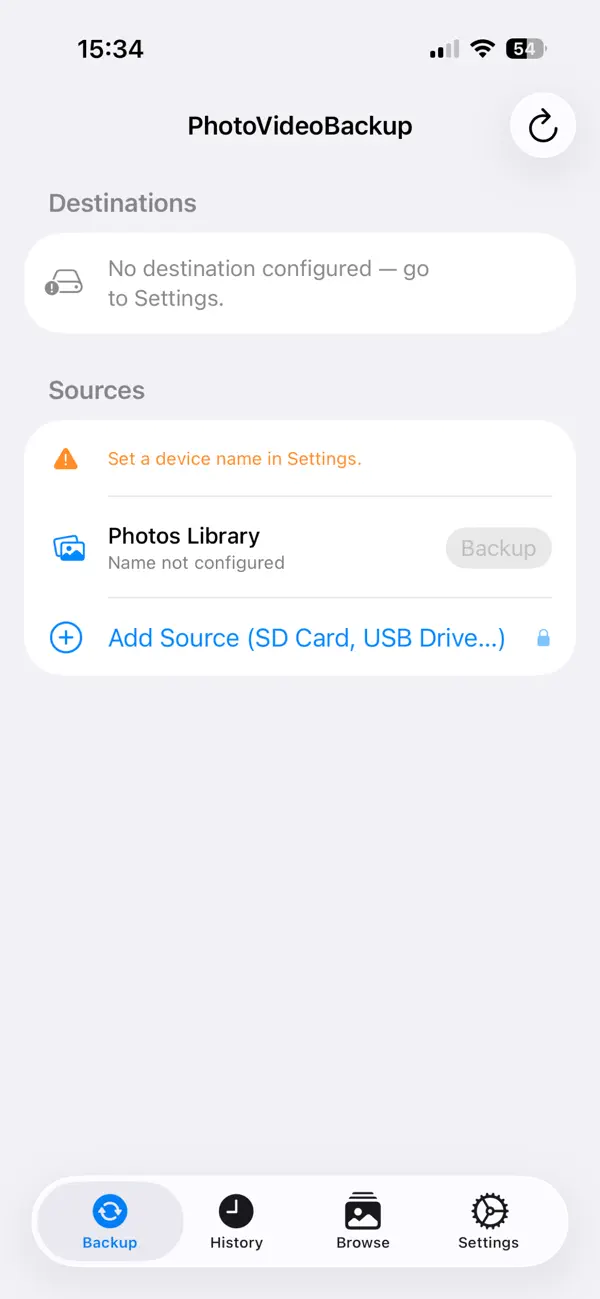 Screenshot #2 pour PhotoVideoBackup: SSD Transfer