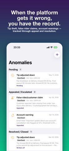 RouteProof iPhone screenshot