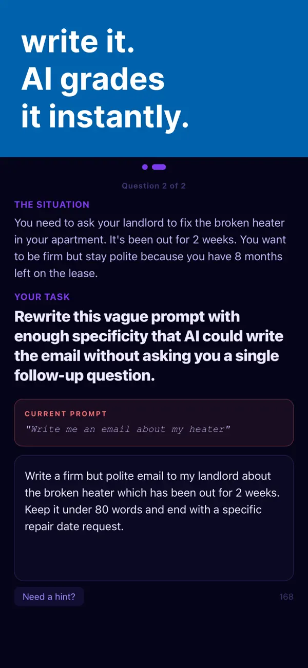 Screenshot #3 pour AiQ: Learn AI Prompting