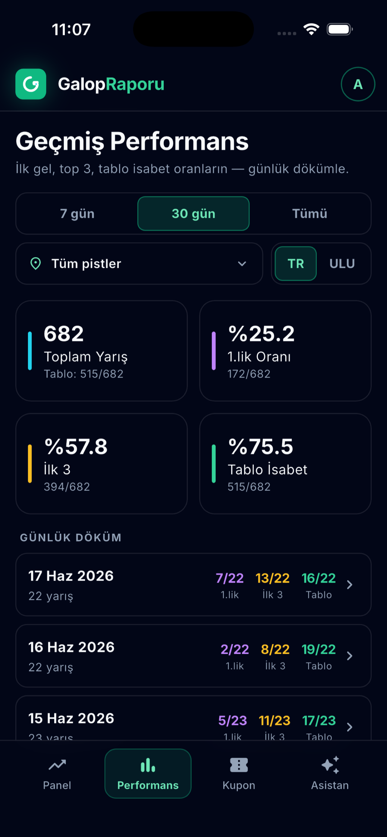 Galop Raporu screenshot 3