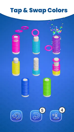 Slinky Sort Logic Puzzle Game screenshot 4