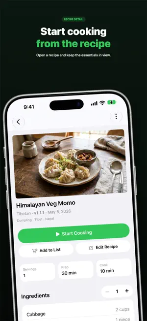 Dumpling - Recipe Notes screenshot 2