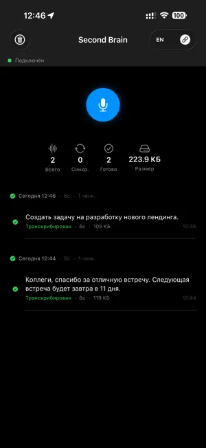 Second Brain - Voice Notes screenshot 3