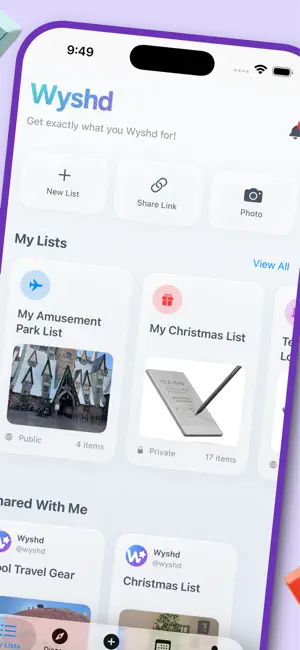 Wyshd: AI Wishlist & Ideas screenshot 2