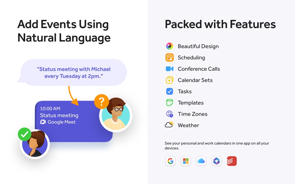 #4. Fantastical - Calendar (macOS) Göre: Flexibits Inc.