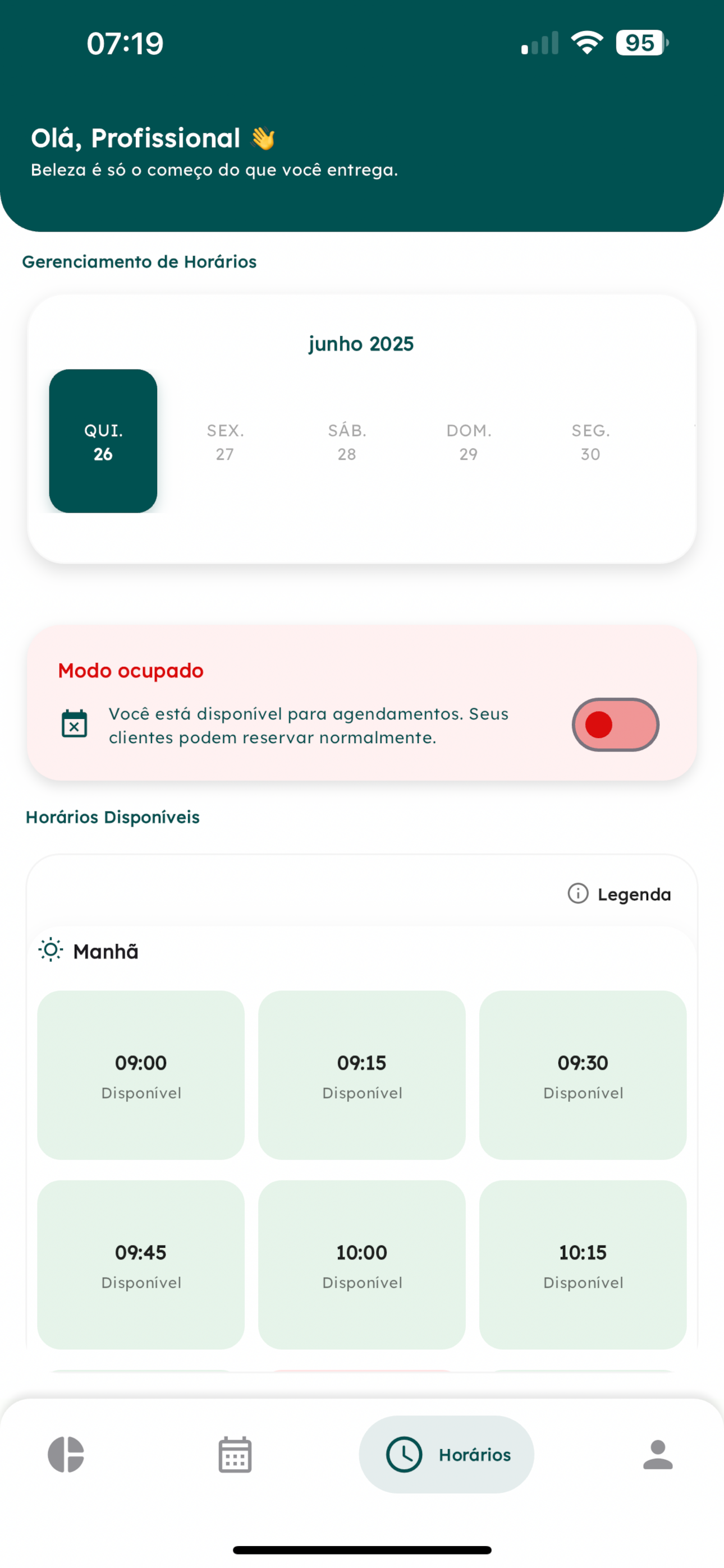 Salony Pro: Para profissionais