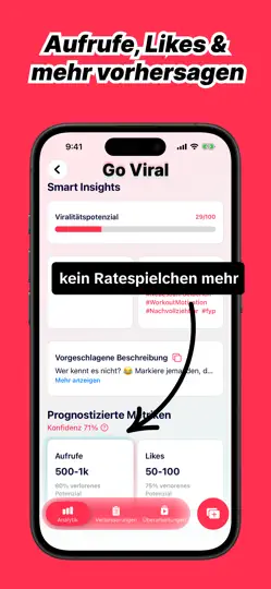 Screenshot von Go Viral: KI-Creator-Assistent auf dem iPhone 2