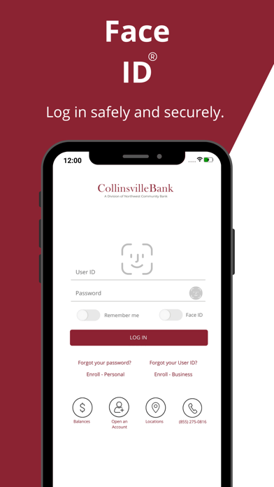 Collinsville Bank DIVN of NCB Screenshot