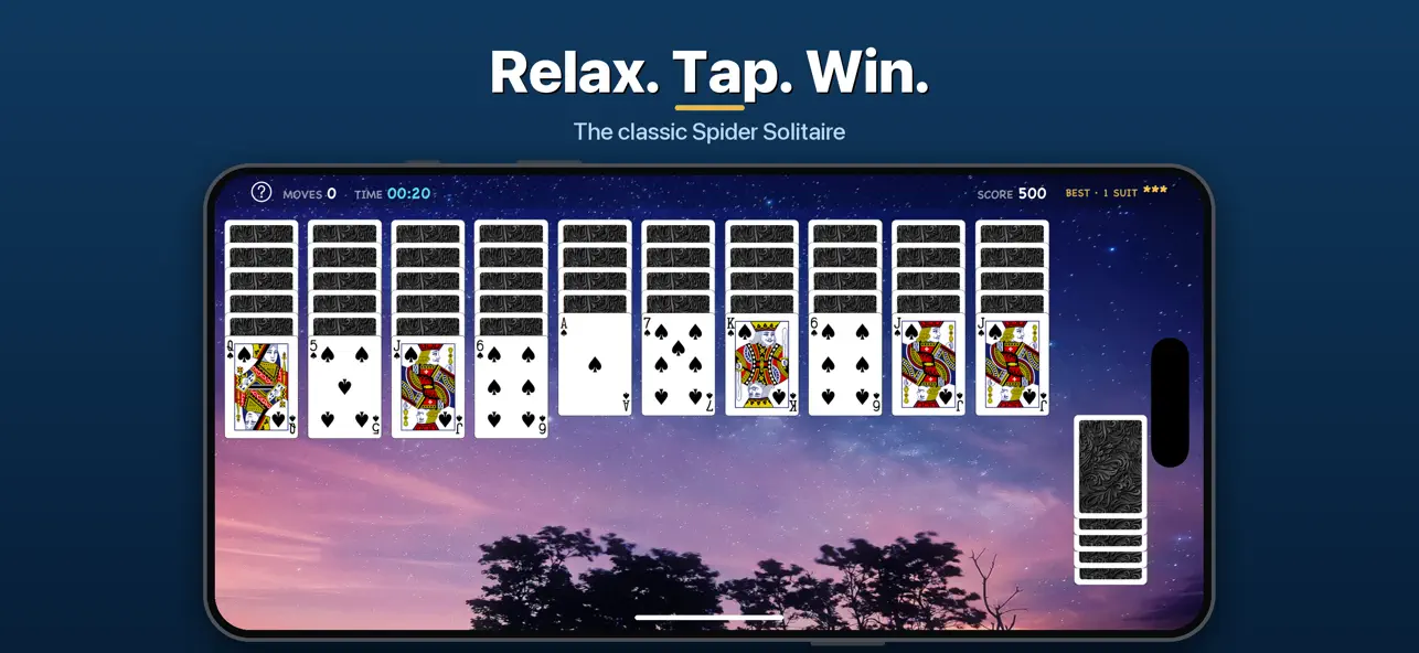 Screenshot #1 pour Spider Solitaire Classic Z
