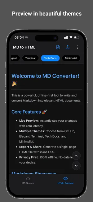 MD to HTML Converter screenshot 2