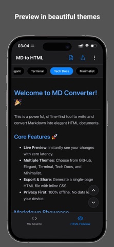 MD to HTML Converter Screenshot 2 of 4
