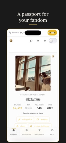 Streamcentives iPhone screenshot